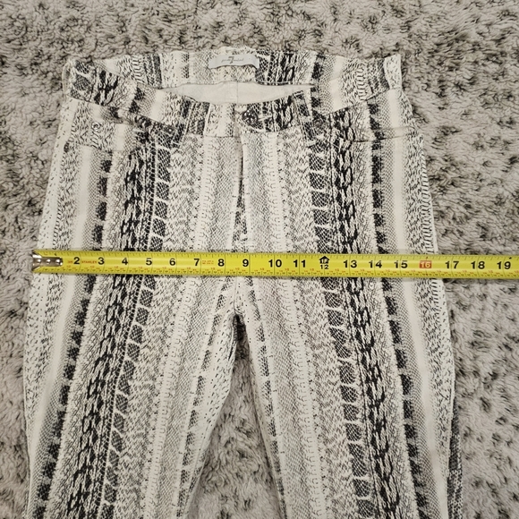 7 For All Mankind SZ 28 Black White Reptile Print Ankle Skinny Stretch Jeans - Picture 9 of 15